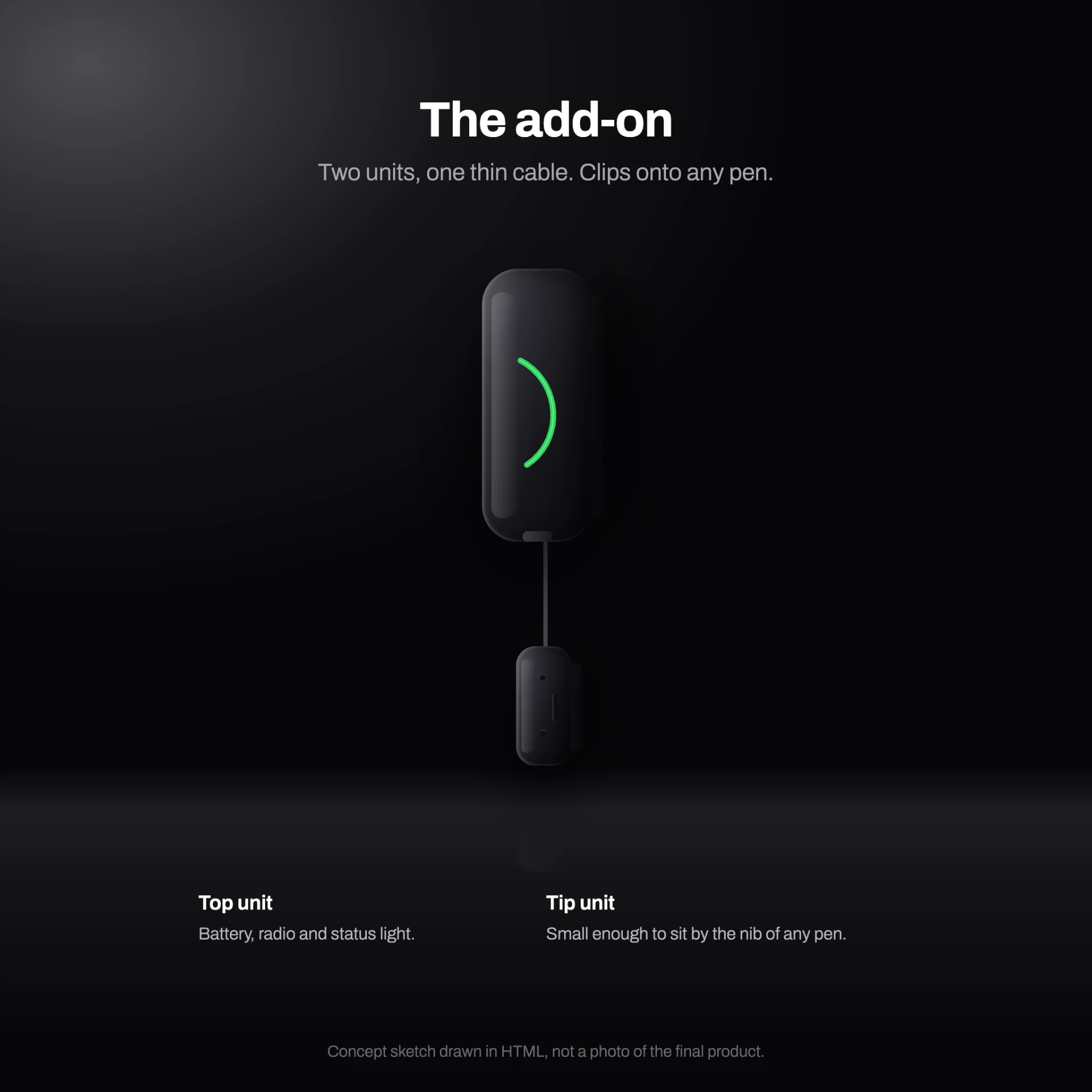 Render conceptual del módulo PenMotion